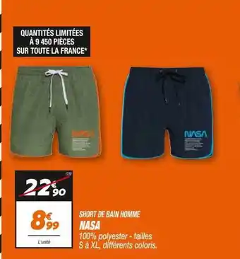 Netto Short De Bain Homme Nasa offre