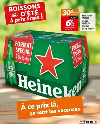 Netto Bière Blonde Heineken offre
