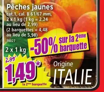 Norma Pêches Jaunes offre