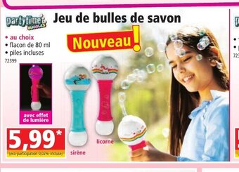 Norma Jeu de Bulles de Savon offre