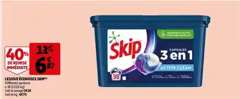 Auchan Lessive écodoses skip offre