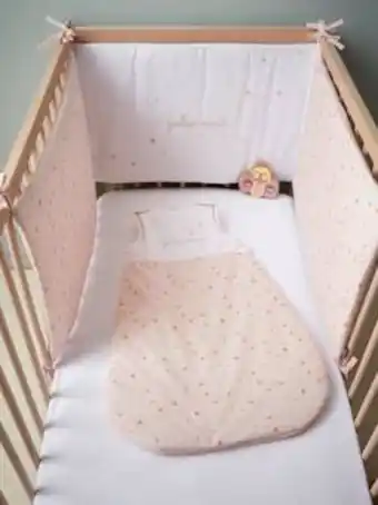 Vertbaudet Tour de lit jolie nuit oeko-tex® - nude offre