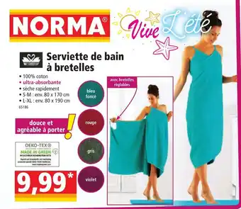 Norma Serviette de Bain à Bretelles offre