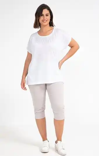 Toscane Pantalon corsaire avec strass aux poches offre