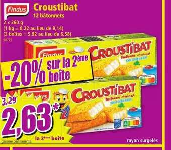 Norma Findus Croustibat offre