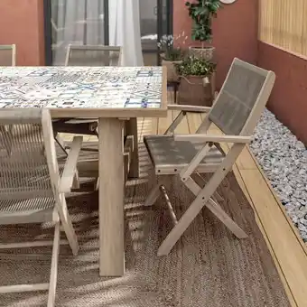 Leroy Merlin Fauteuil de jardin soho en bois beige offre