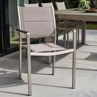 Leroy Merlin Fauteuil de jardin en aluminium niagara gris / argent offre