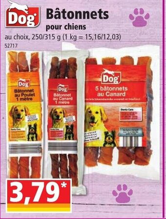Norma Dog Bâtonnets Pour Chiens offre