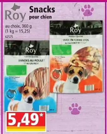 Norma Roy Snacks Pour Chien offre