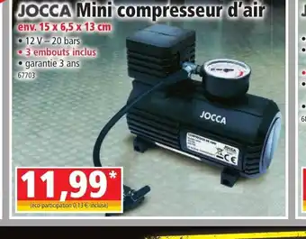 Norma Jocca Mni Compresseur d'Air offre