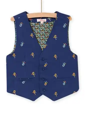 DPAM Gilet sans manches bleu marine enfant garçon offre
