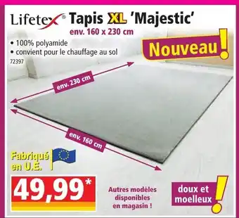 Norma Lifetex Tapis XL Majestic offre