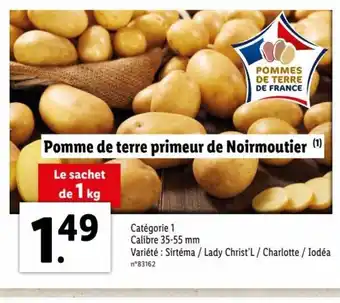 Lidl Pomme de Terre Primeur de Noirmoutier offre