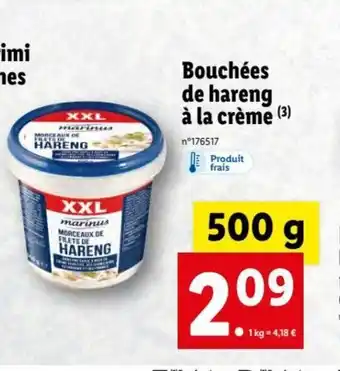 Bouchées de Hareng à la crème