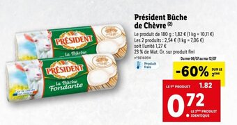 Président Bûche de Chèvre