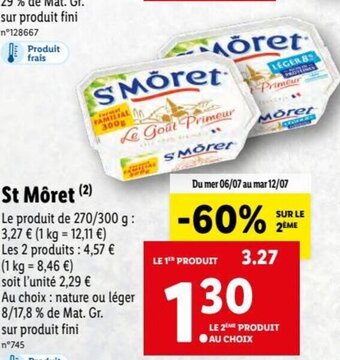 Lidl St Môret offre