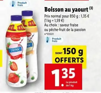 Lidl Boisson Au Yaourt offre