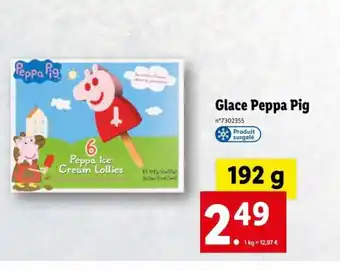 Lidl Glace Peppa Pig offre