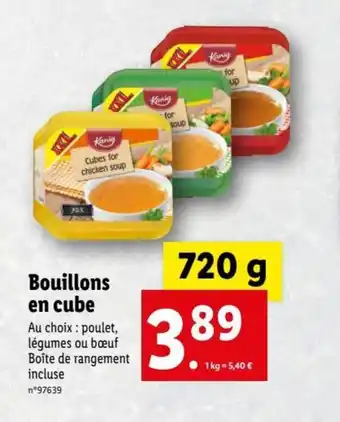 Lidl Bouillons En Cube offre