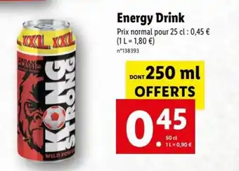 Lidl Energy Drink offre