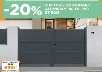 Lapeyre Portails aluminium, acier, pvc et bois offre