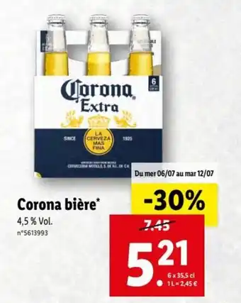 Lidl Corona Bière offre