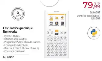 Calculatrice graphique numworks