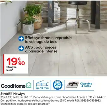 Castorama Goodhome stratifié newlyn offre
