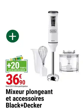 Black+decker mixeur plongeant et accessoires