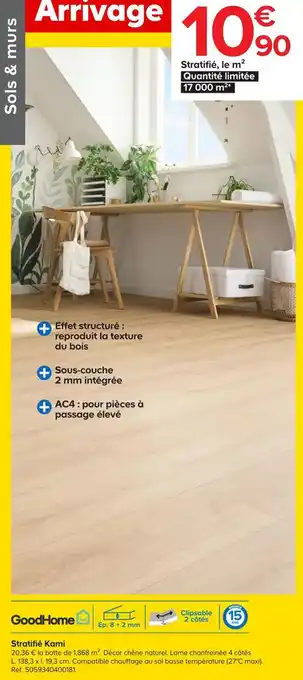 Castorama Goodhome stratifié kami offre