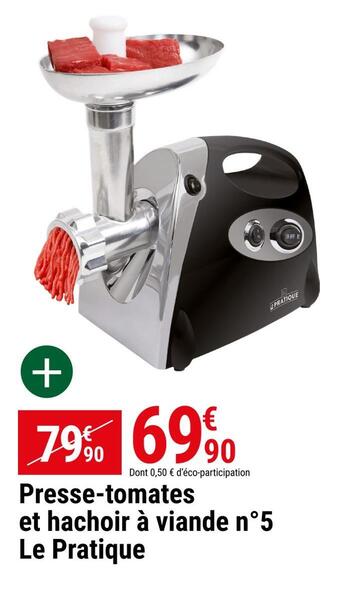Gamm vert Le pratique presse-tomates et hachoir à viande n°5 offre