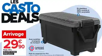 Castorama Malle de rangement iris 170 l offre