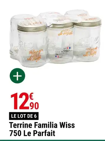 Gamm vert Le parfait terrine familia wiss 750 offre