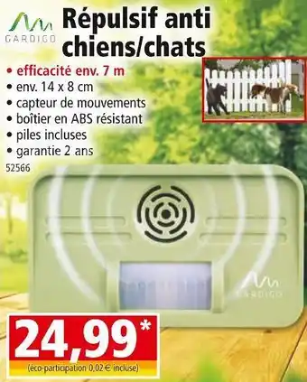 Norma Gardigo répulsif anti chiens/chats offre