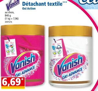 Norma Vanish détachant textile oxi action* offre