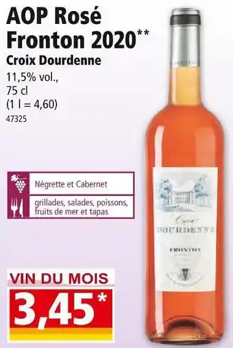Norma Croix dourdenne aop rosé fronton 2020 offre