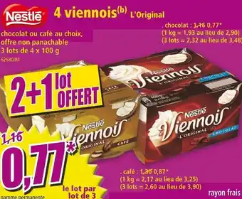 Norma Nestlé 4 viennois l'original offre