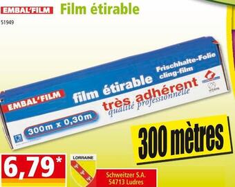 Norma Film étirable offre