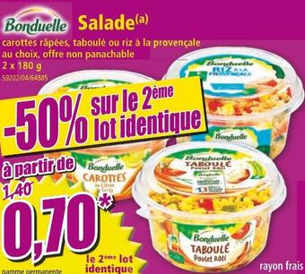 Norma Bonduelle salade offre