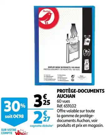 Auchan protège-documents