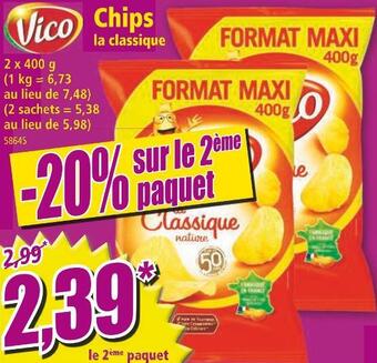 Norma Vico chips la classique offre