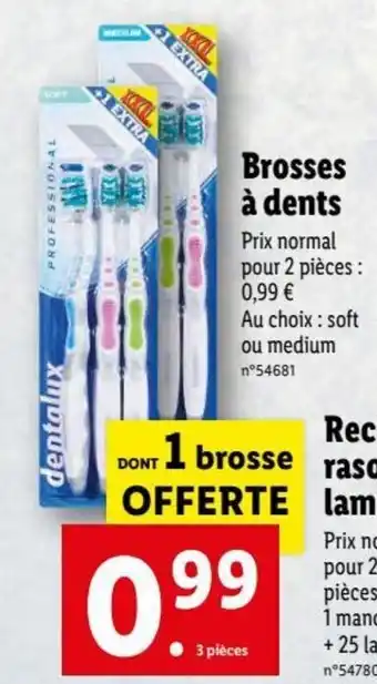 Lidl Brosses à Dents offre
