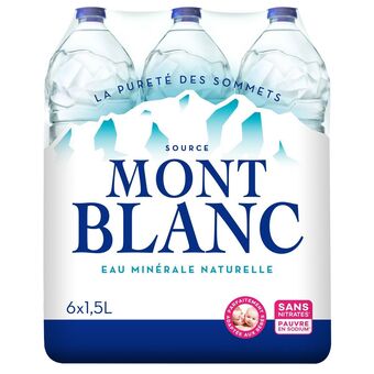 Auchan Eau minérale naturelle mont blanc offre