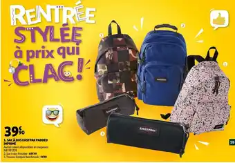 Auchan Sac à dos eastpak padded imprimé offre