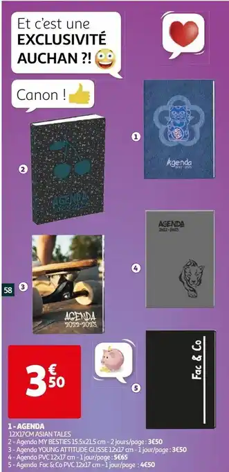 Auchan Agenda offre