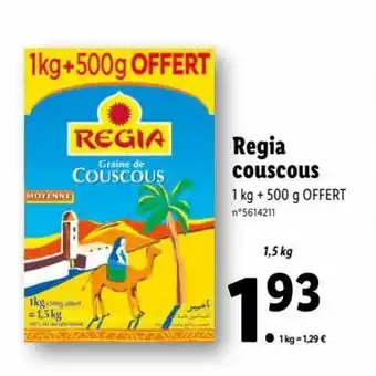 Lidl Regia Couscous offre