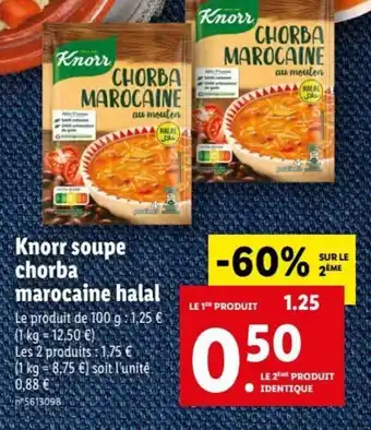 Knorr Soupe Chorba Marocaine Halal
