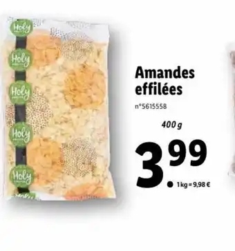 Lidl Amandes Effilées offre