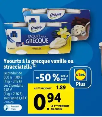 Yaourts à La Grecque Vanille Ou Stracciatella