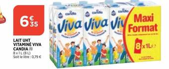 Bi1 Lait Uht Vitaminé Viva Candia offre